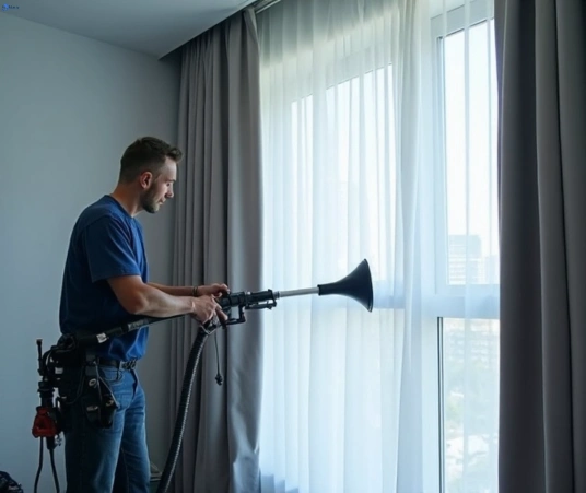 Professional commercial curtain cleaning process equipment Matty Curtain Cleaning riddells-creek-vic